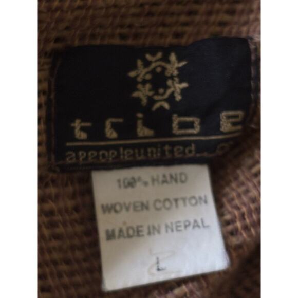 Tribe People United jacket, large, artisan, earthy, cozy, bohemian, cottagecore - Picture 6 of 6